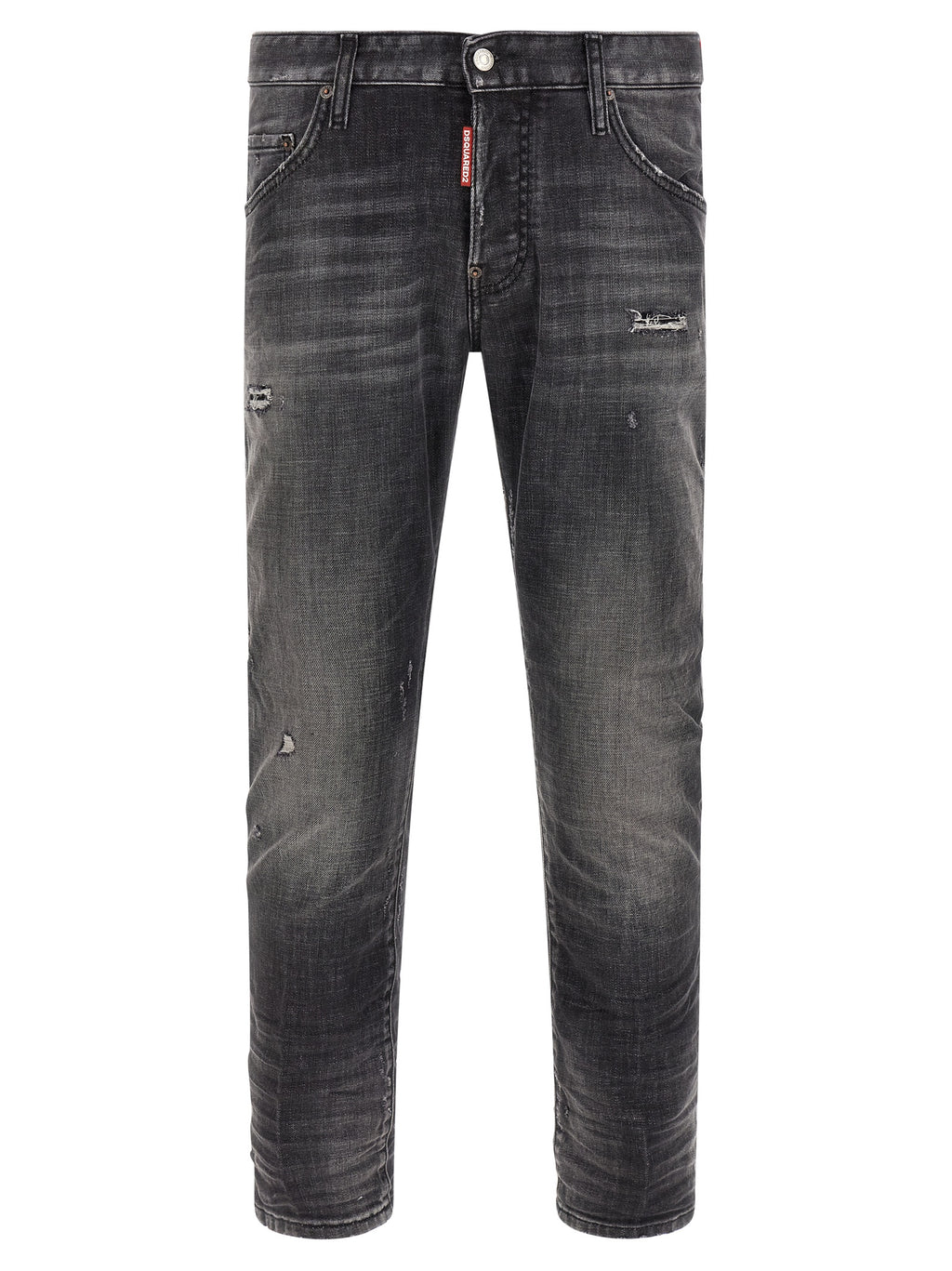 Dsquared² Graue Skinny Jeans aus Baumwolle