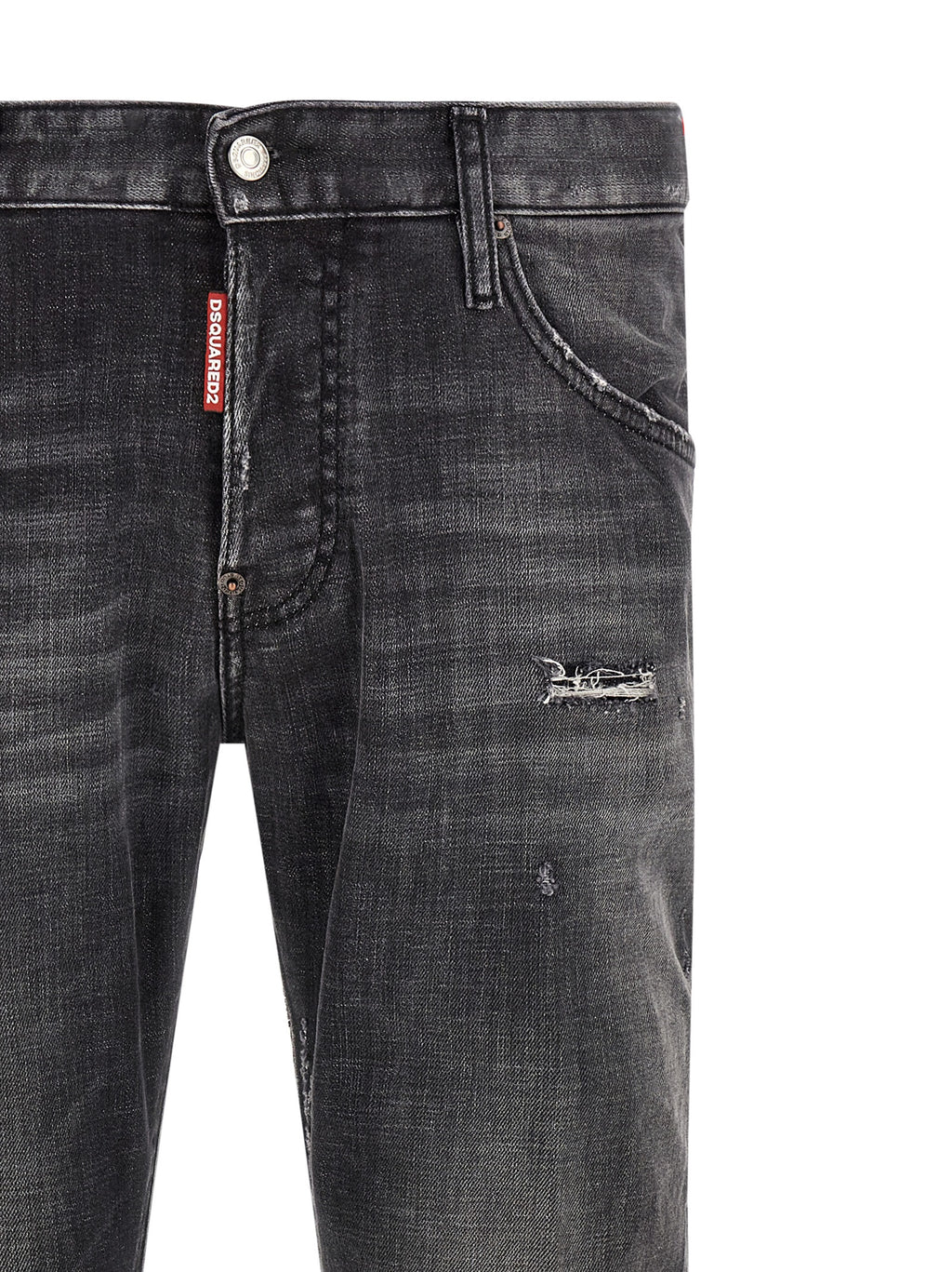 Dsquared² Graue Skinny Jeans aus Baumwolle