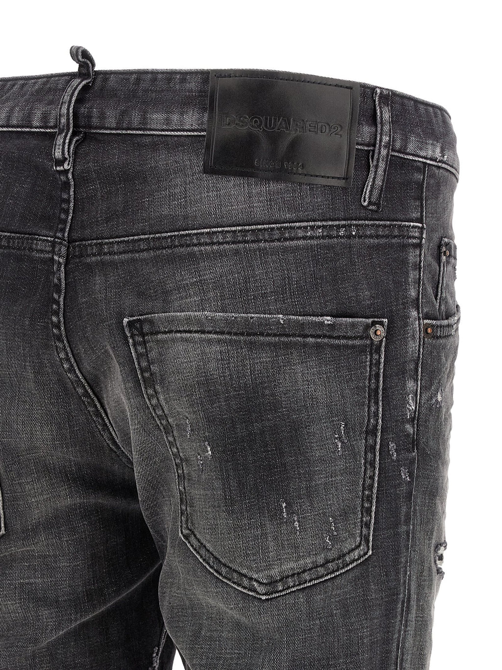 Dsquared² Graue Skinny Jeans aus Baumwolle