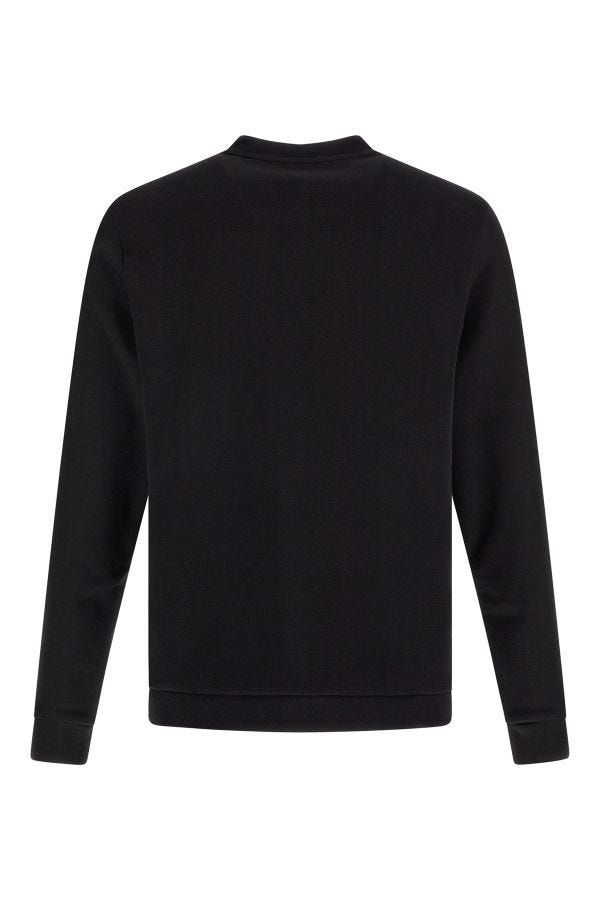 Hugo Boss Elegantes Rundhals-Sweatshirt aus schwarzer Baumwolle