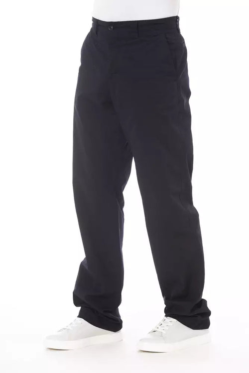Alpha Studio Blaue Herrenhose aus Baumwolle