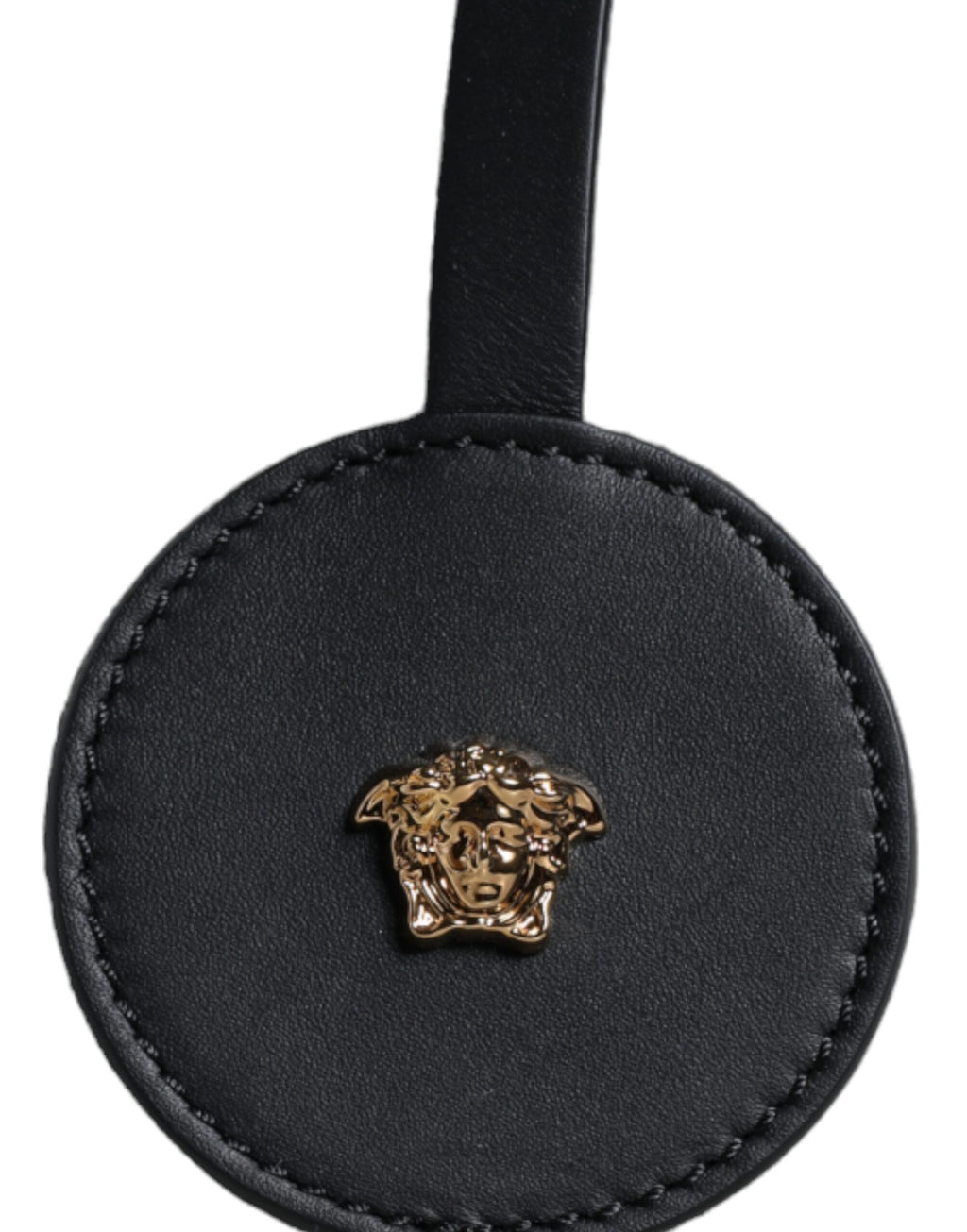 Versace Weiße Top Handle Canvas Leder Logo Crossbody Tote Bag