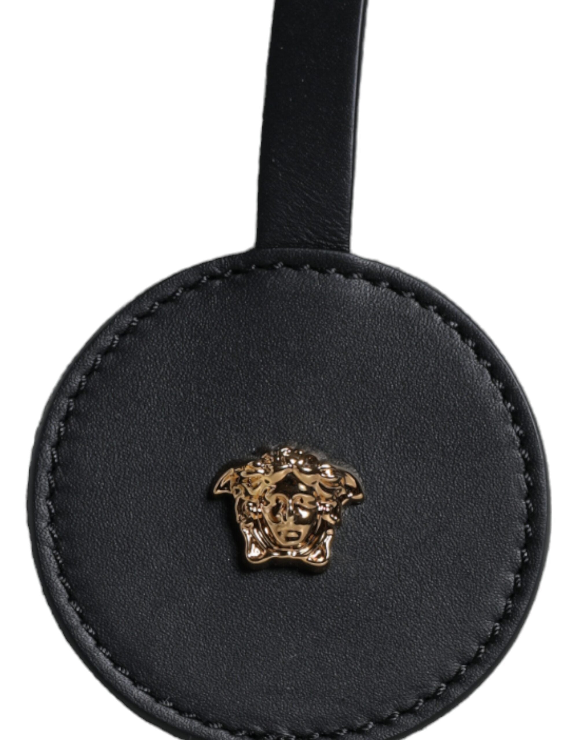 Versace Weiße Top Handle Canvas Leder Logo Crossbody Tote Bag