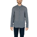 Armani Exchange Graues Hemd mit Viskose-Muster