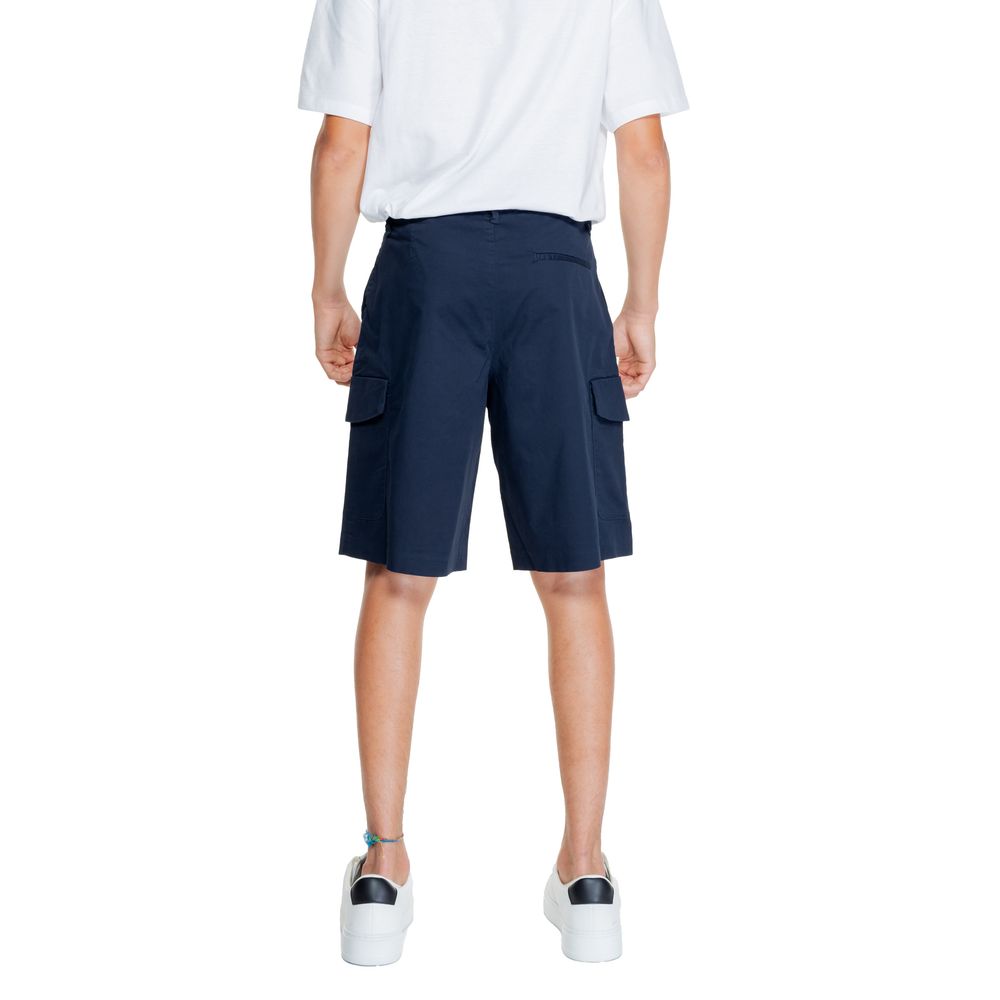 Armani Exchange Blaue Baumwoll-Bermudashorts
