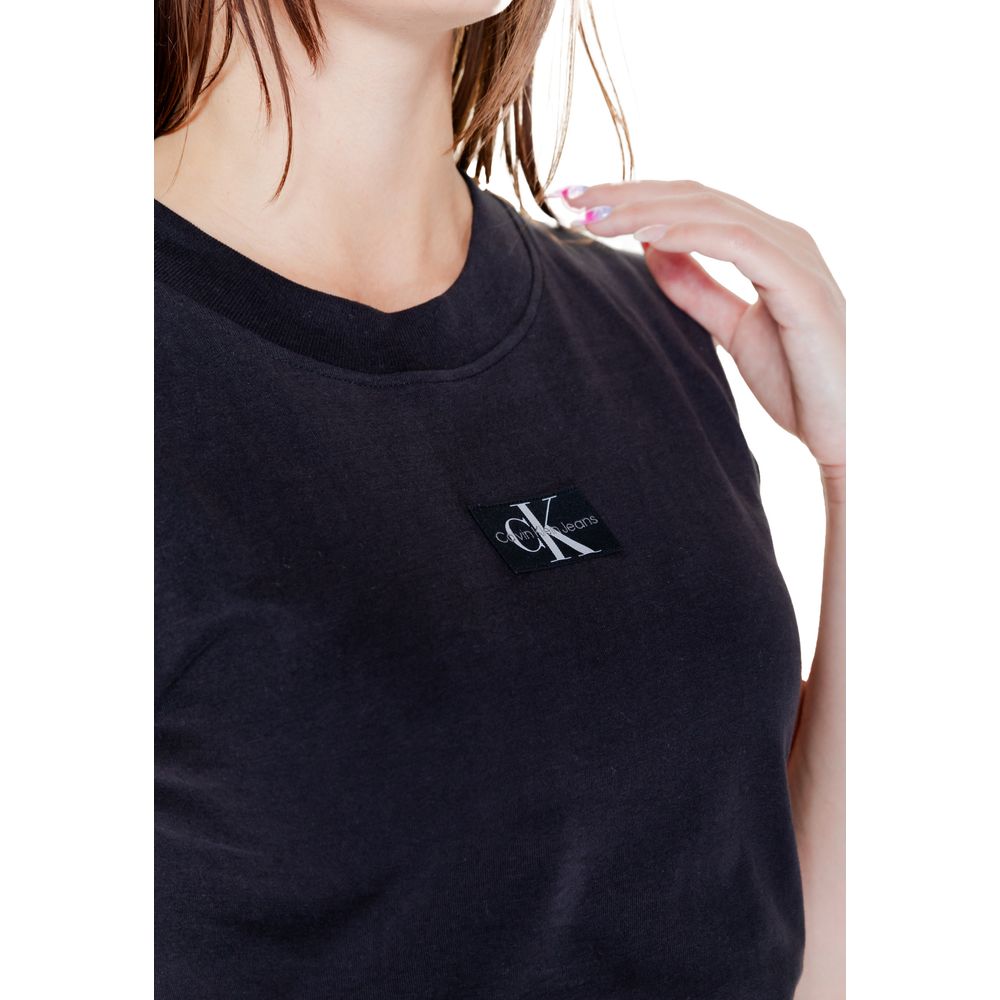Calvin Klein Jeans Schwarzes Baumwoll-T-Shirt