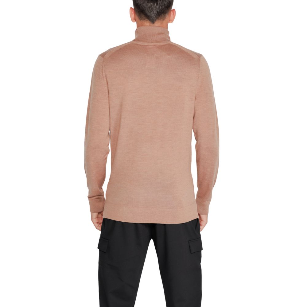 Calvin Klein Beige Wollrollkragenpullover