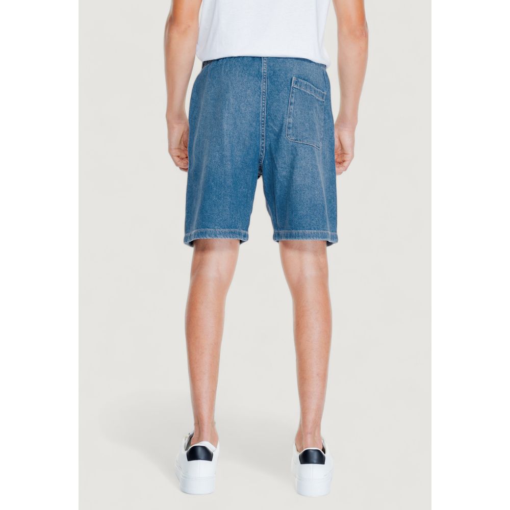 Jack Jones Hellblaue Baumwoll-Bermudashorts
