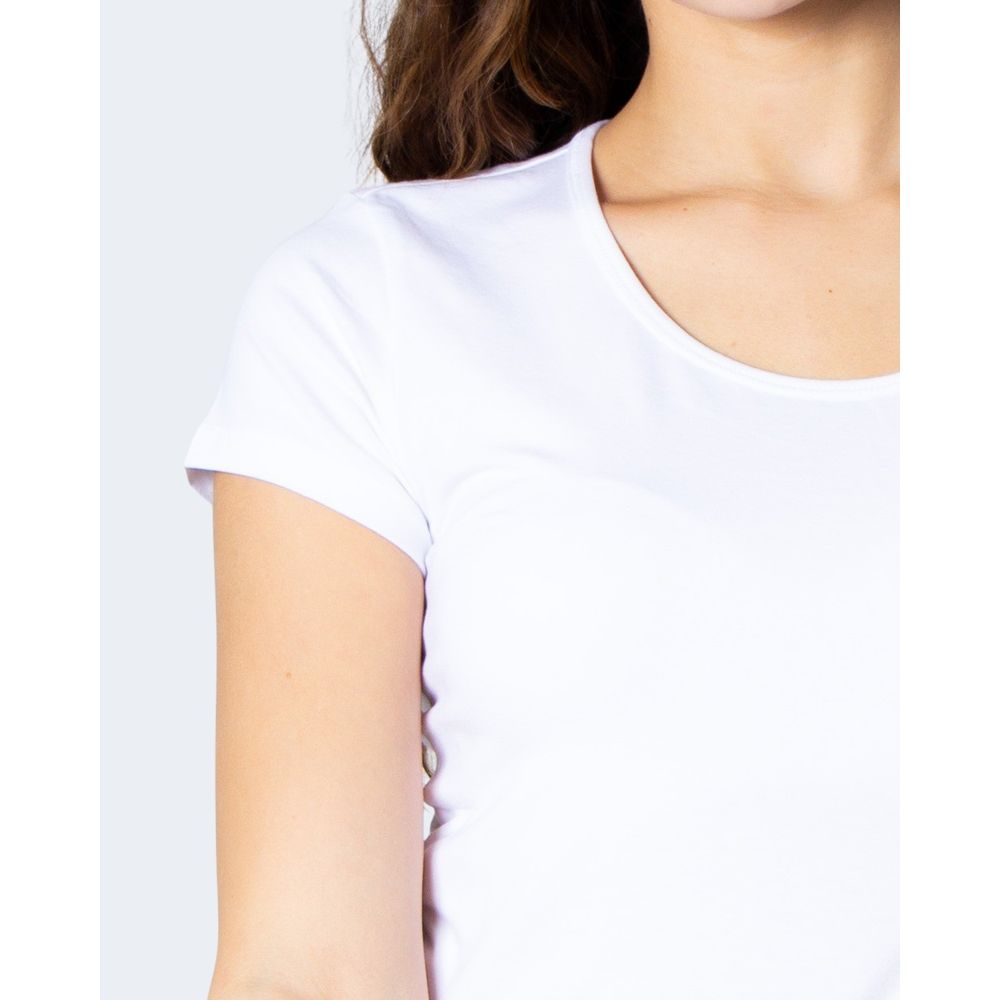 Only Weißes Baumwoll-T-Shirt