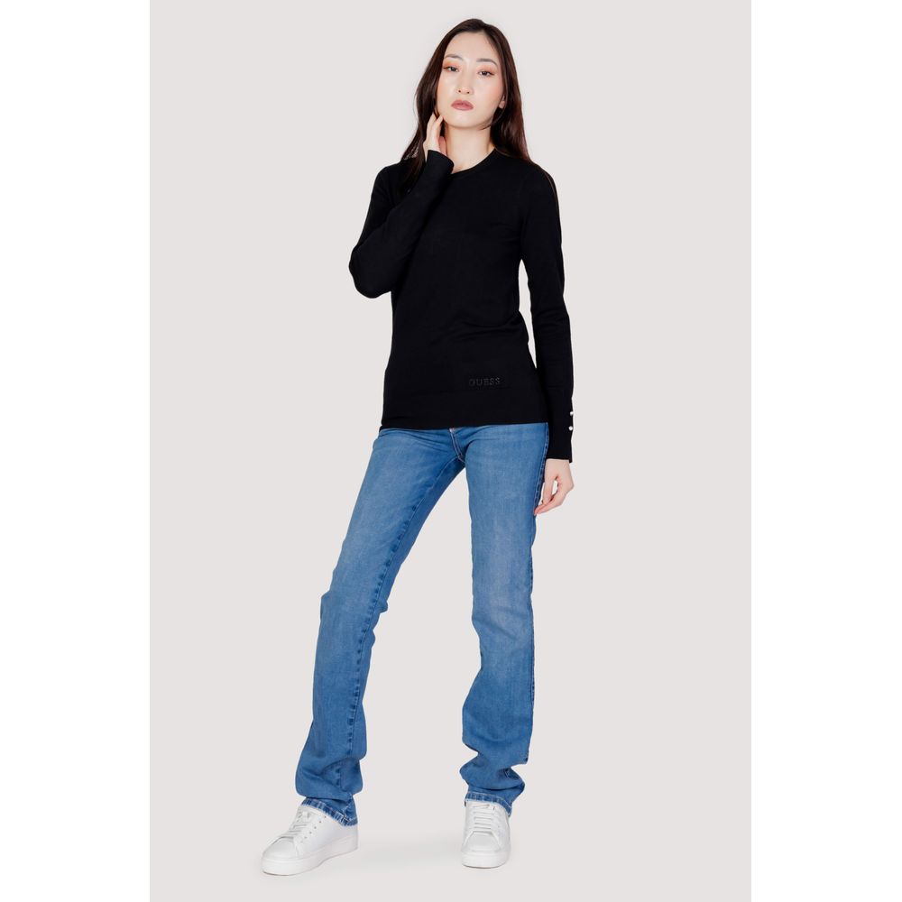 Guess Schwarzer Baumwoll-Sweatshirt