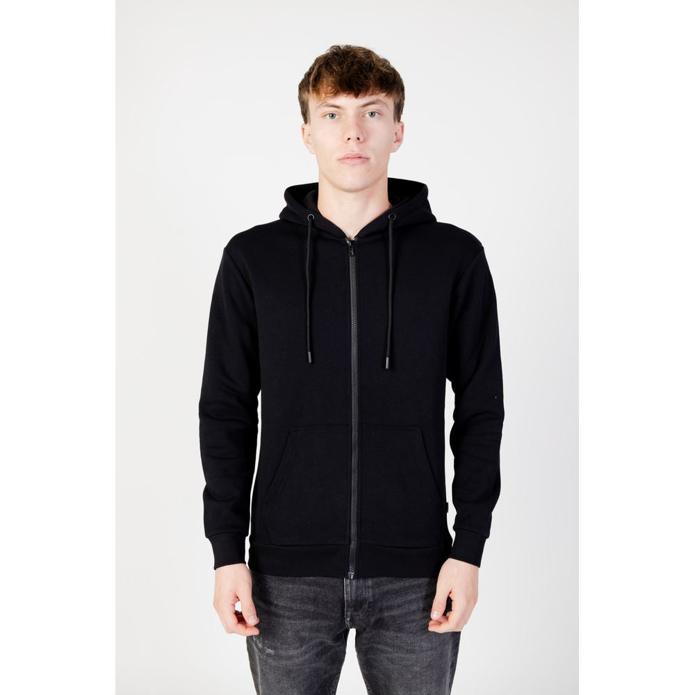Jack Jones Schwarzer Hoodie aus Polyester
