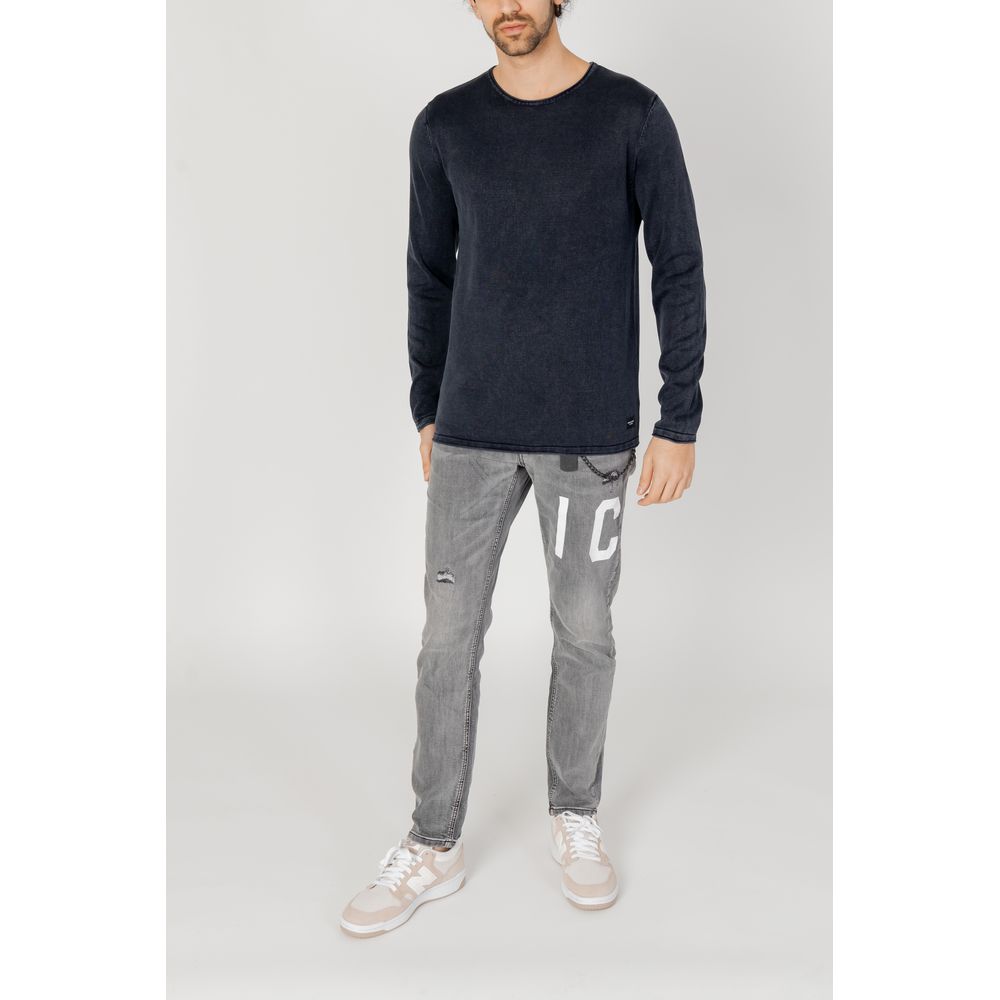 Jack Jones Blauer Baumwoll-Sweatshirt