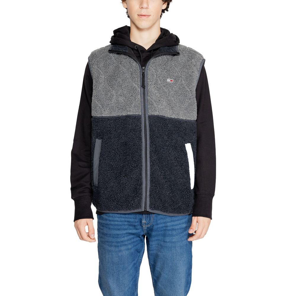 Tommy Hilfiger Jeans Schwarze Sleveless-Jacke aus recyceltem Polyester