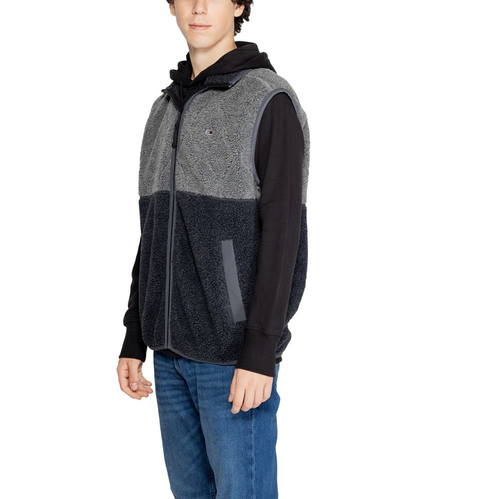 Tommy Hilfiger Jeans Schwarze Sleveless-Jacke aus recyceltem Polyester