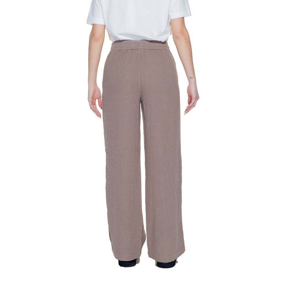 Street One Braune Baumwollhose für die Freizeit