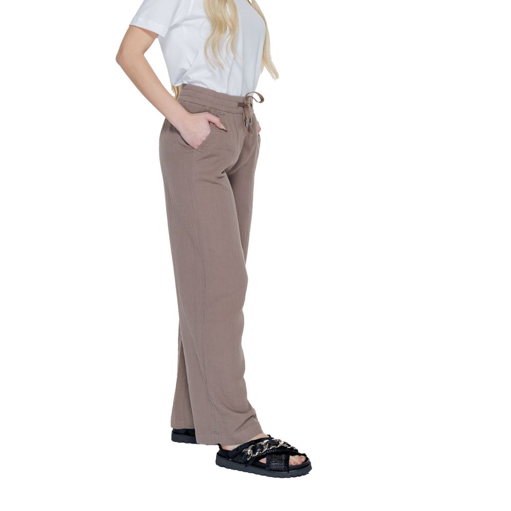 Street One Braune Baumwollhose für die Freizeit