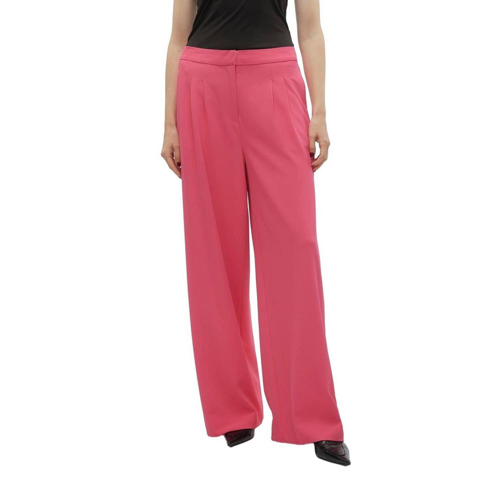 Vero Moda Pinke Freizeithose aus Polyester