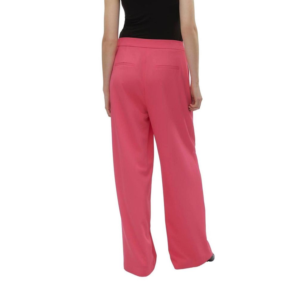 Vero Moda Pinke Freizeithose aus Polyester