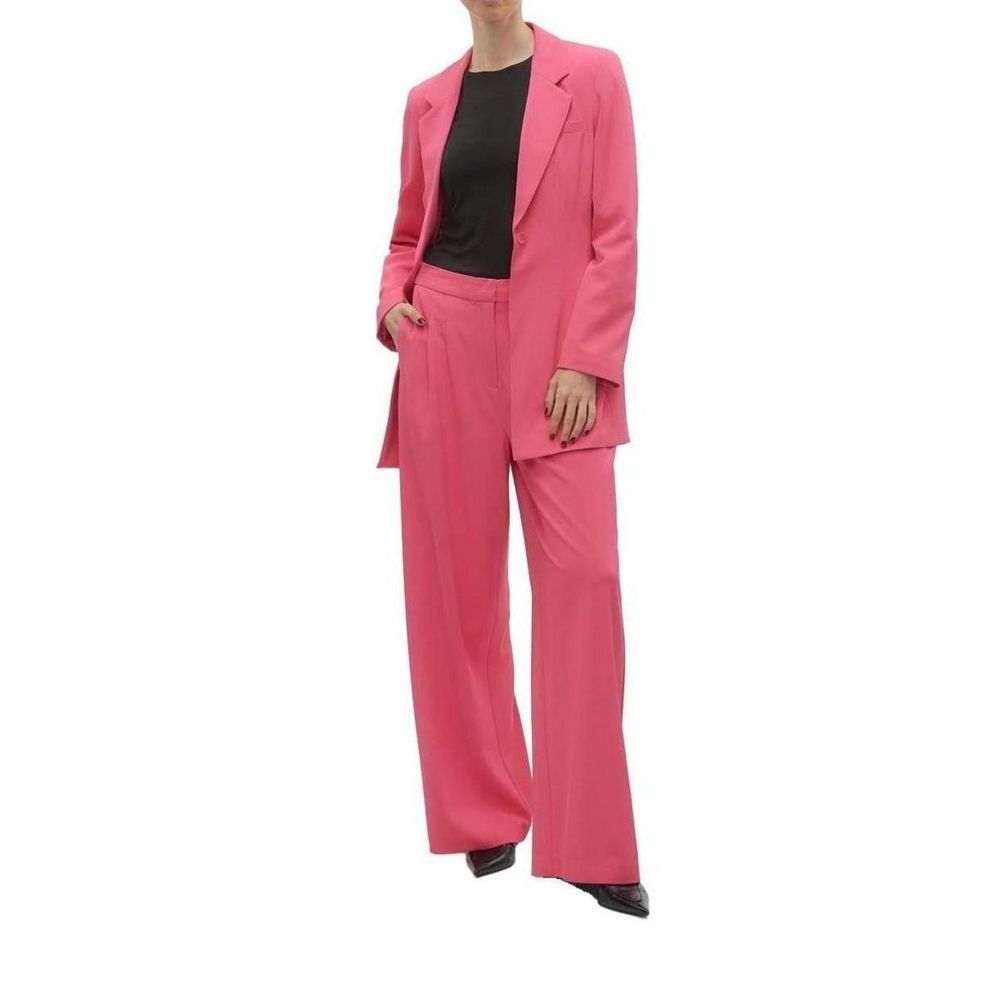 Vero Moda Pinke Freizeithose aus Polyester