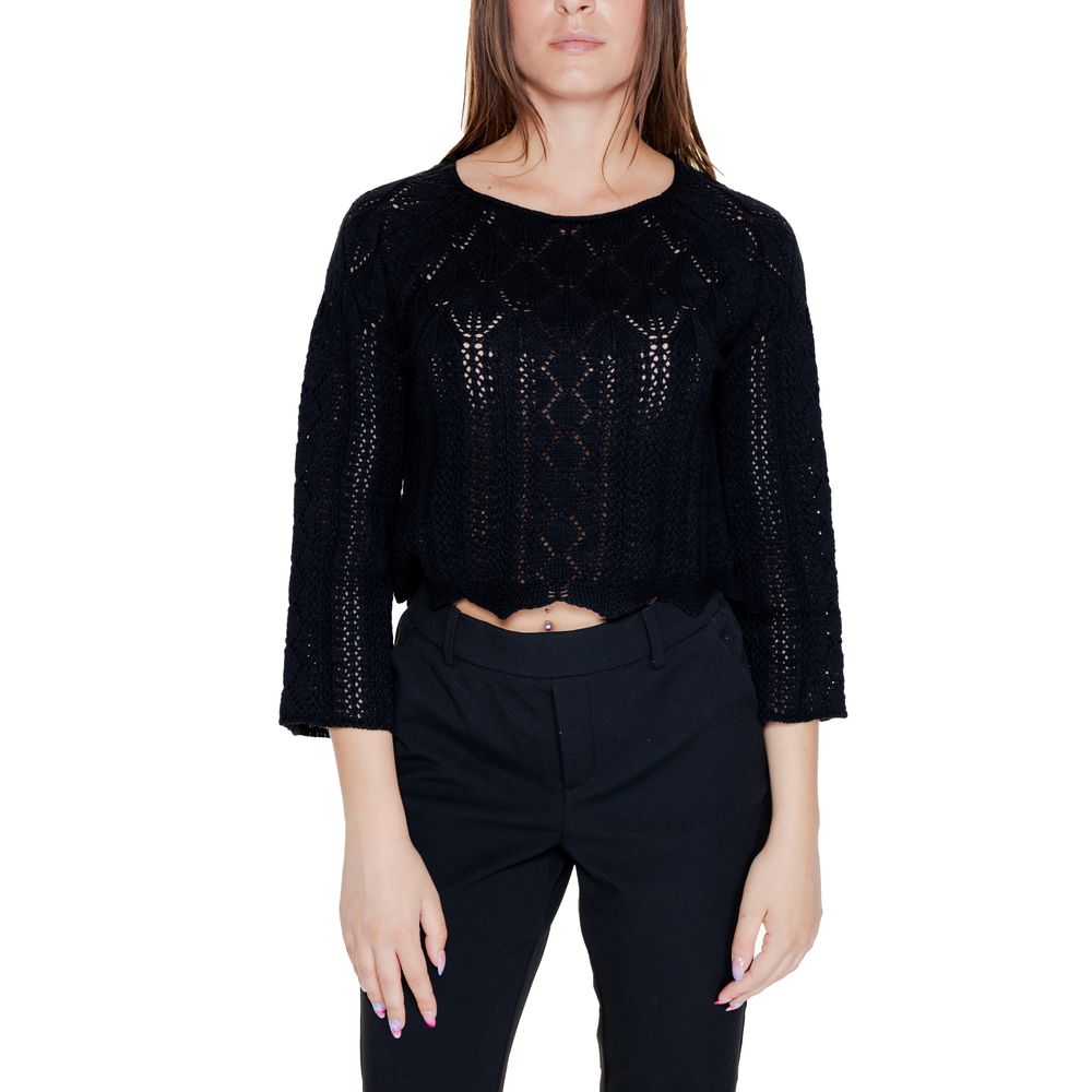 Vero Moda Schwarzer Baumwoll-Sweatshirt