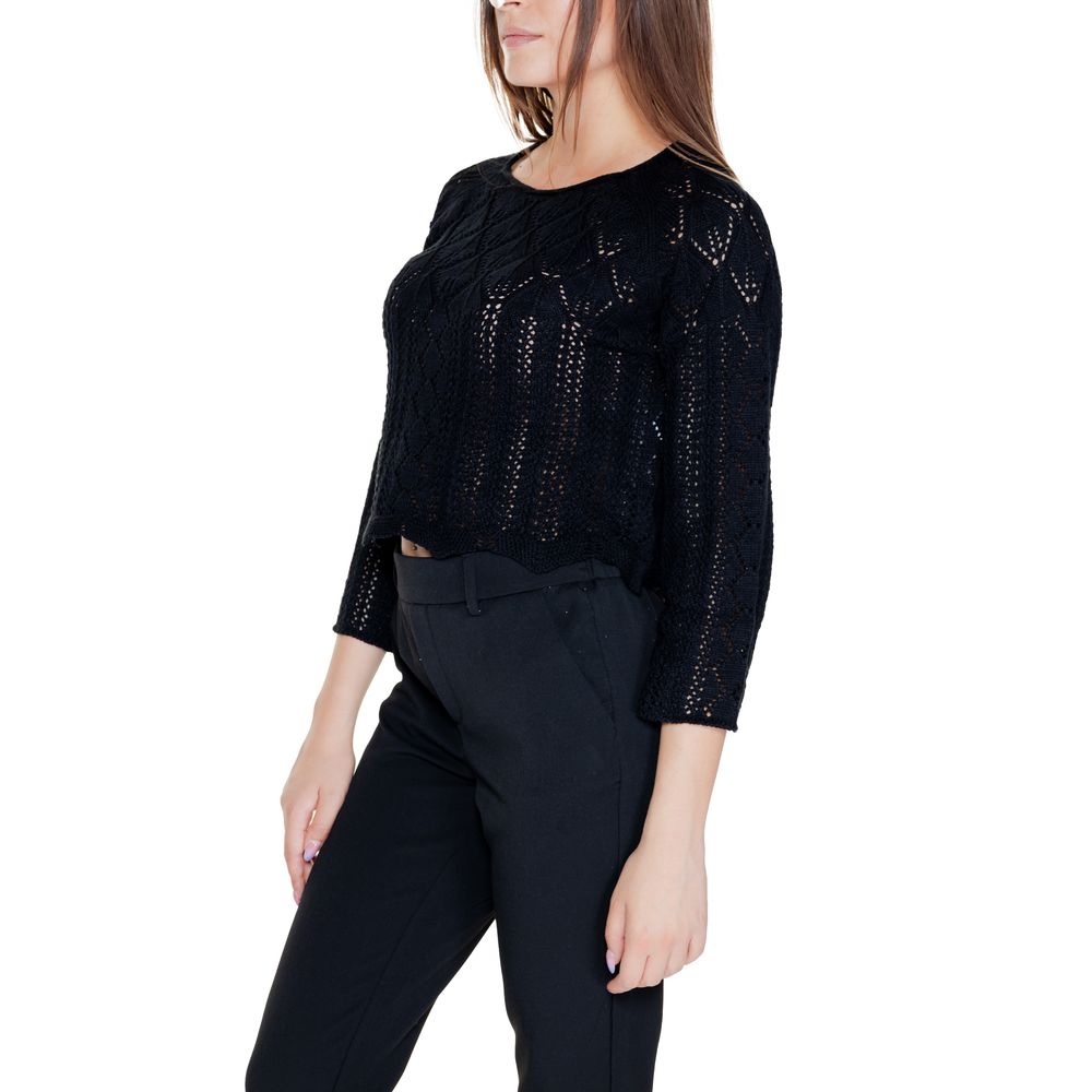 Vero Moda Schwarzer Baumwoll-Sweatshirt