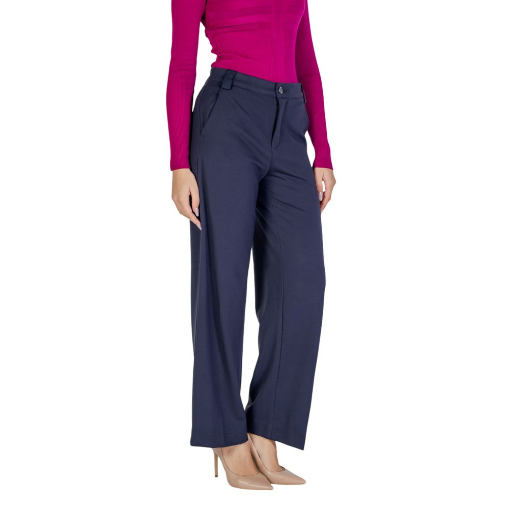 Street One Blaue Freizeithose aus Viskose