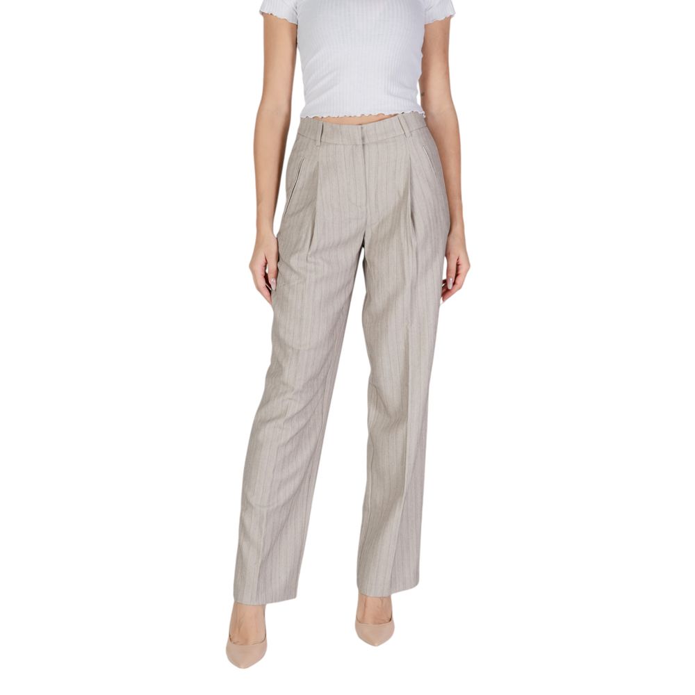 Vero Moda Graue Freizeithose aus Polyester