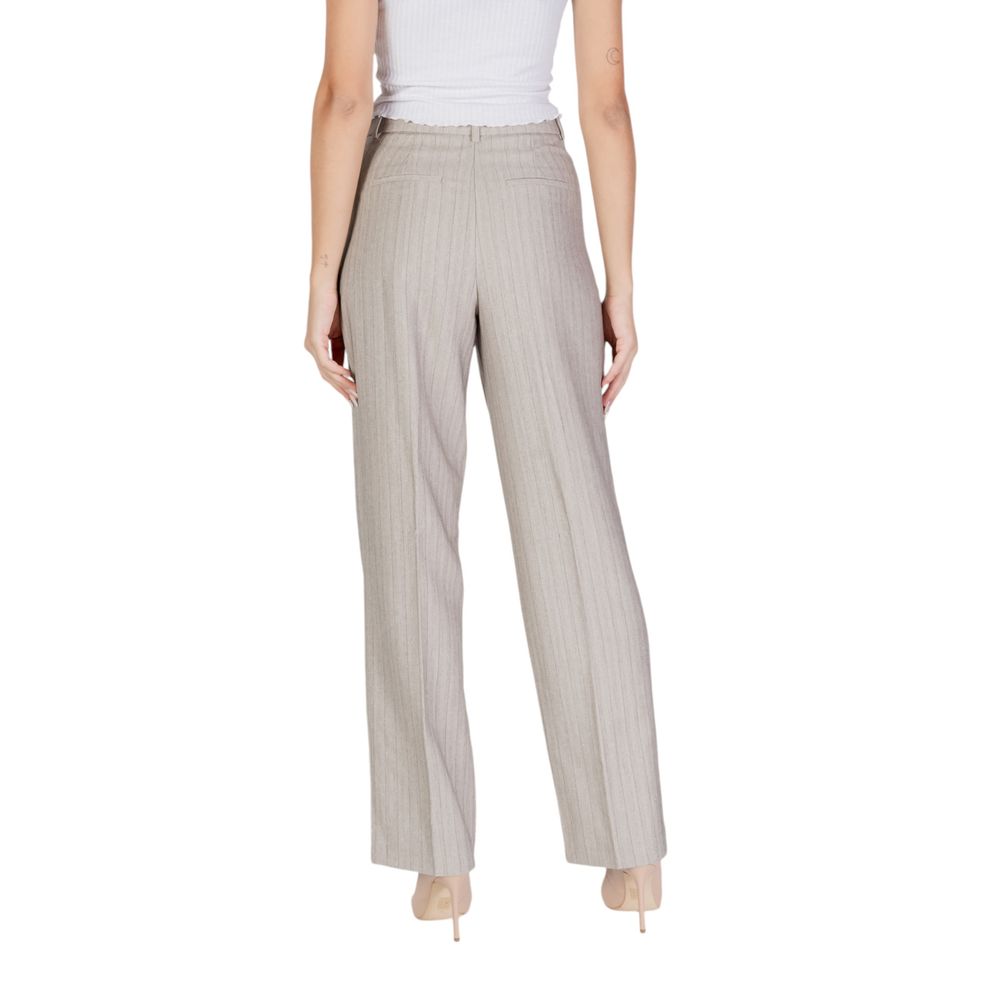 Vero Moda Graue Freizeithose aus Polyester