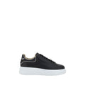 Philipp Plein Schwarze Bos Taurus Kalbsleder Low-Top-Sneaker
