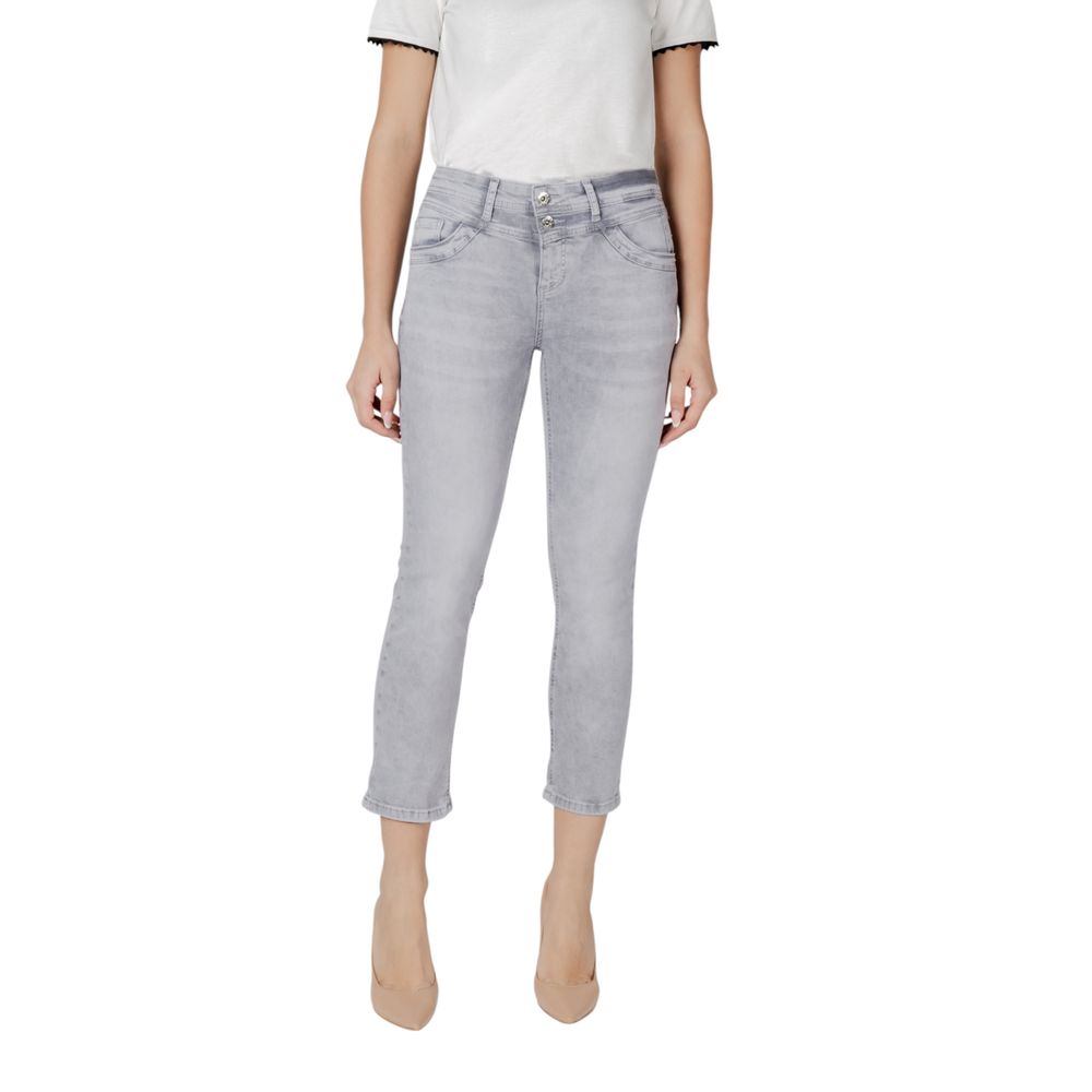 Street One Graue Skinny Jeans aus Baumwolle