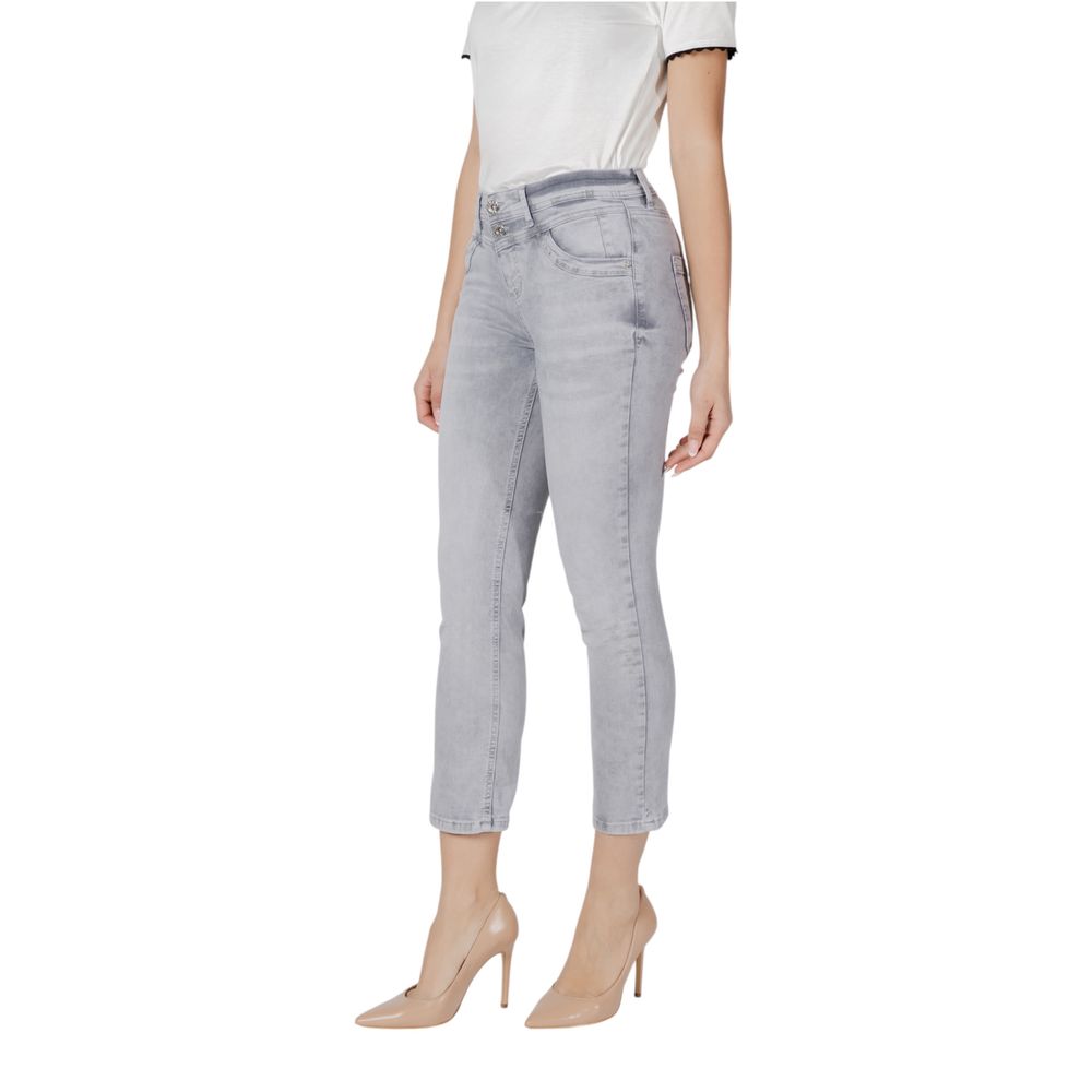 Street One Graue Skinny Jeans aus Baumwolle