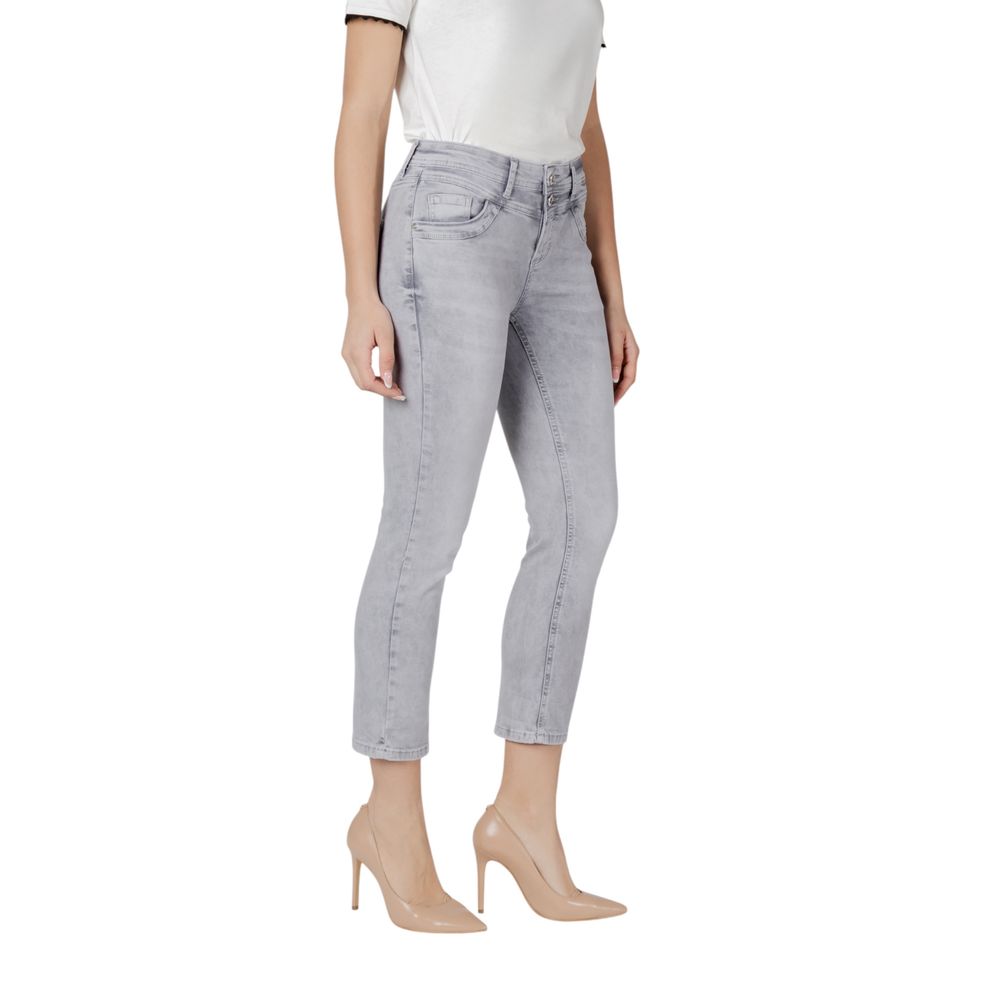 Street One Graue Skinny Jeans aus Baumwolle