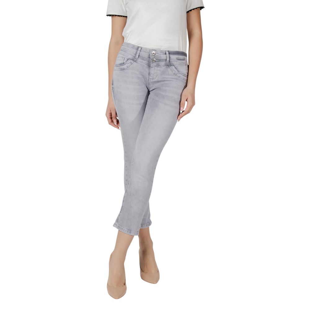 Street One Graue Skinny Jeans aus Baumwolle