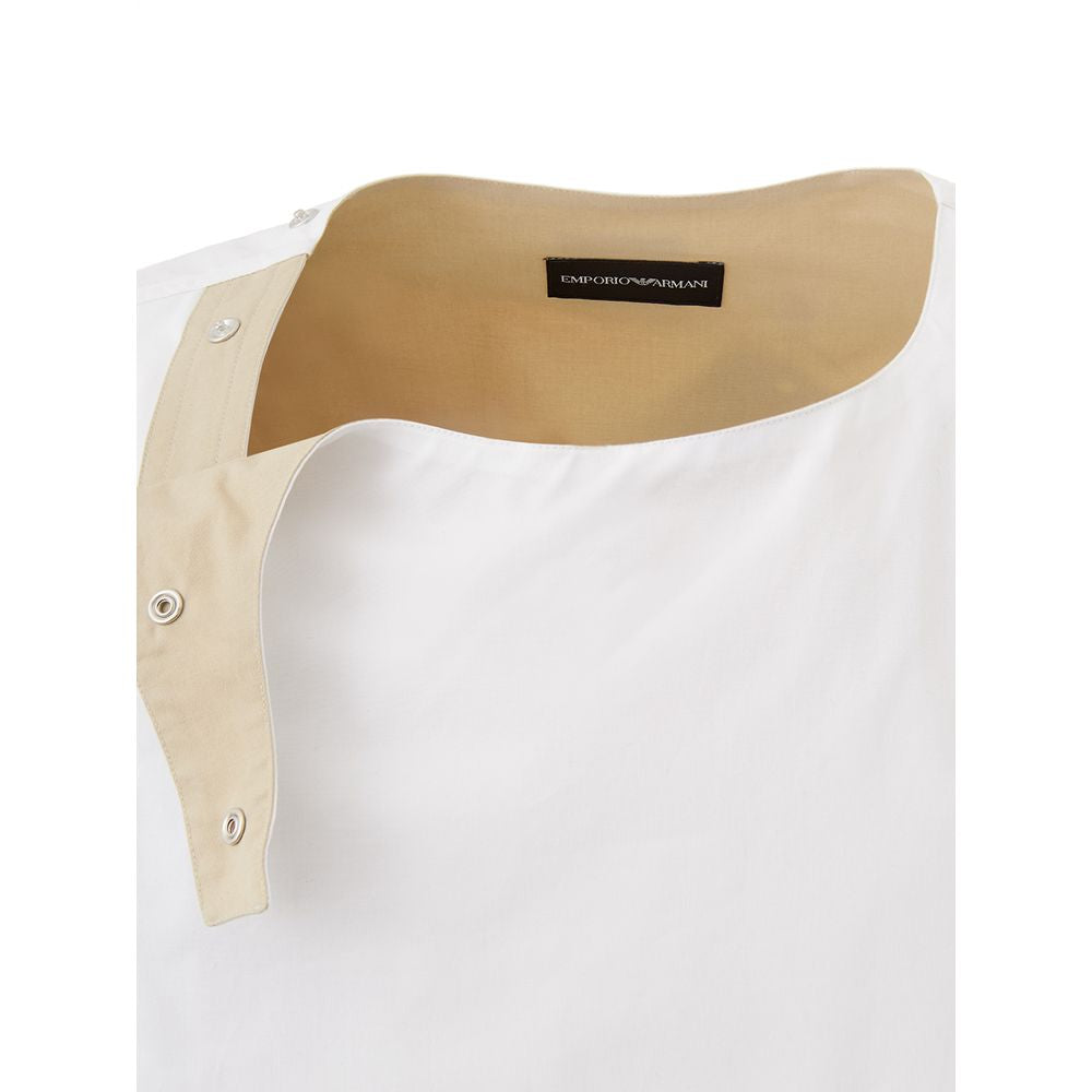 Emporio Armani Weißes Baumwoll-T-Shirt