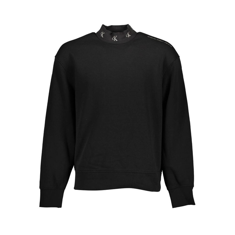 Calvin Klein Baumwoll-Sweatshirt in Schwarz