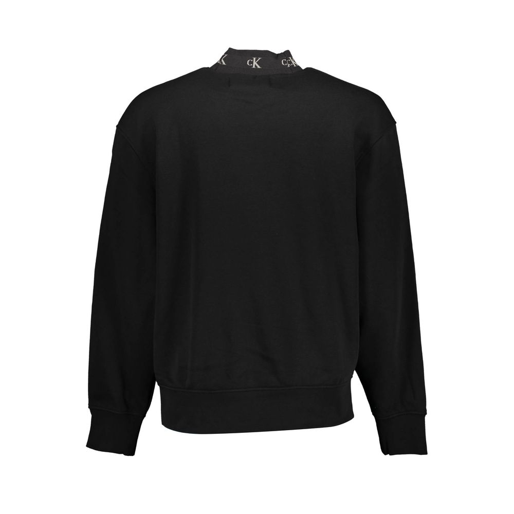 Calvin Klein Baumwoll-Sweatshirt in Schwarz