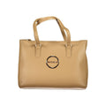 Mario Valentino Damen-Handtasche aus beigem Polyurethan