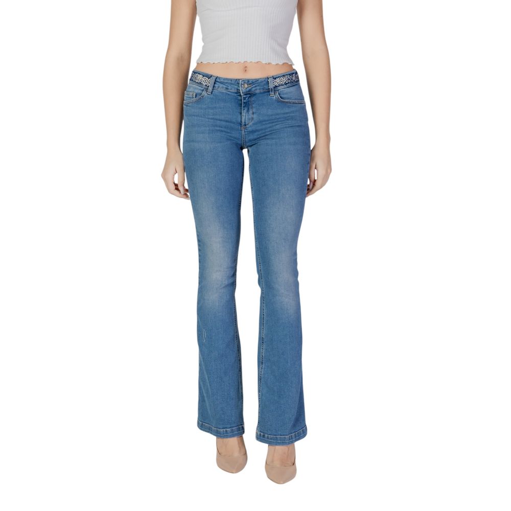 Liu Jo Hellblaue Bootcut-Jeans aus Baumwolle
