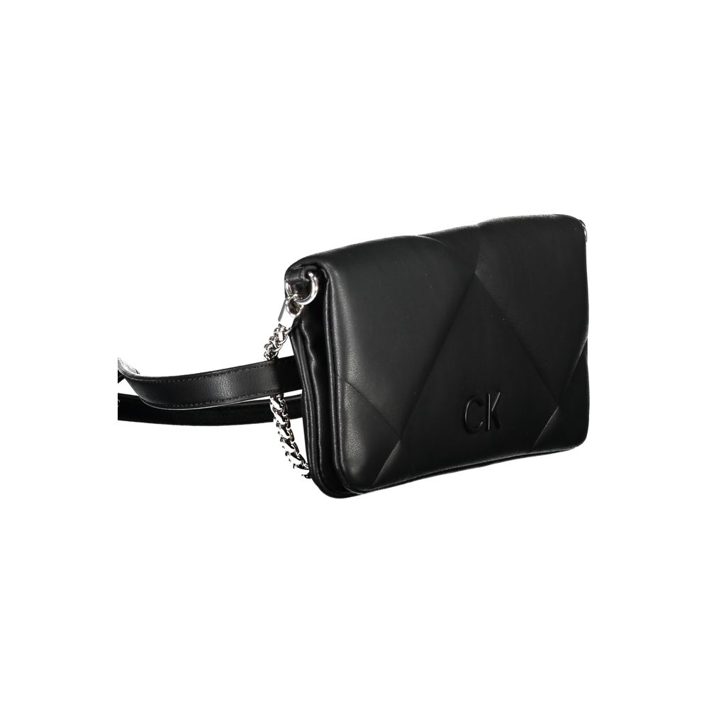 Calvin Klein Schwarze Damen-Handtasche aus Polyester