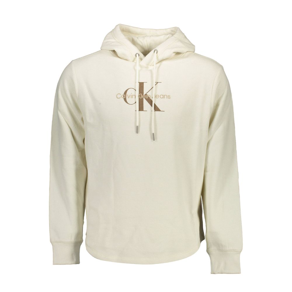 Calvin Klein Baumwoll-Pullover in Weiß