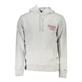 Tommy Hilfiger Grigio Herren-Kapuzenpullover aus Baumwolle
