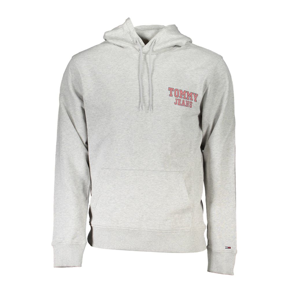 Tommy Hilfiger Grigio Herren-Kapuzenpullover aus Baumwolle