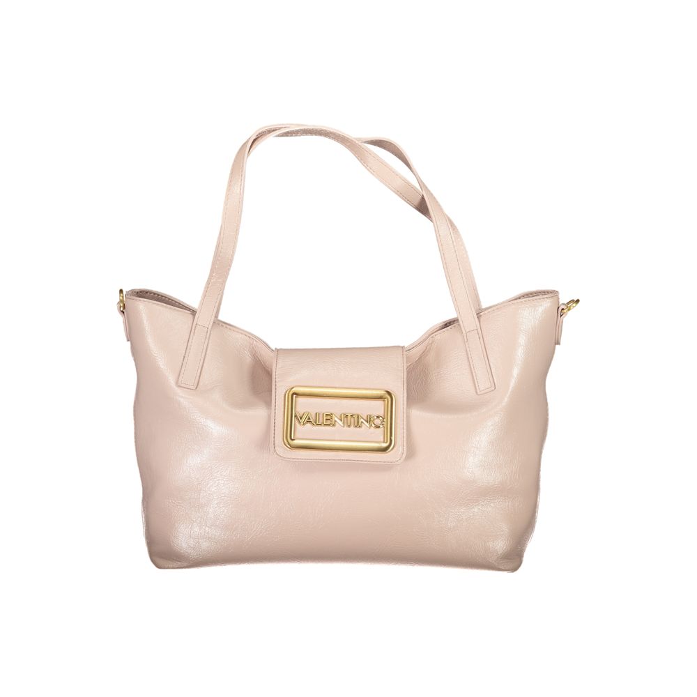Mario Valentino Rosa Polyurethane Damen Handtasche