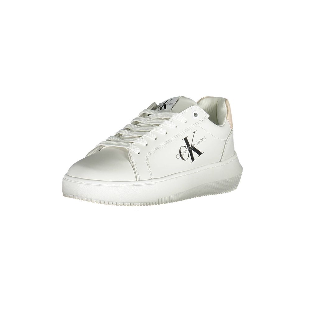 Calvin Klein Weiße Leder-Sneaker für Damen