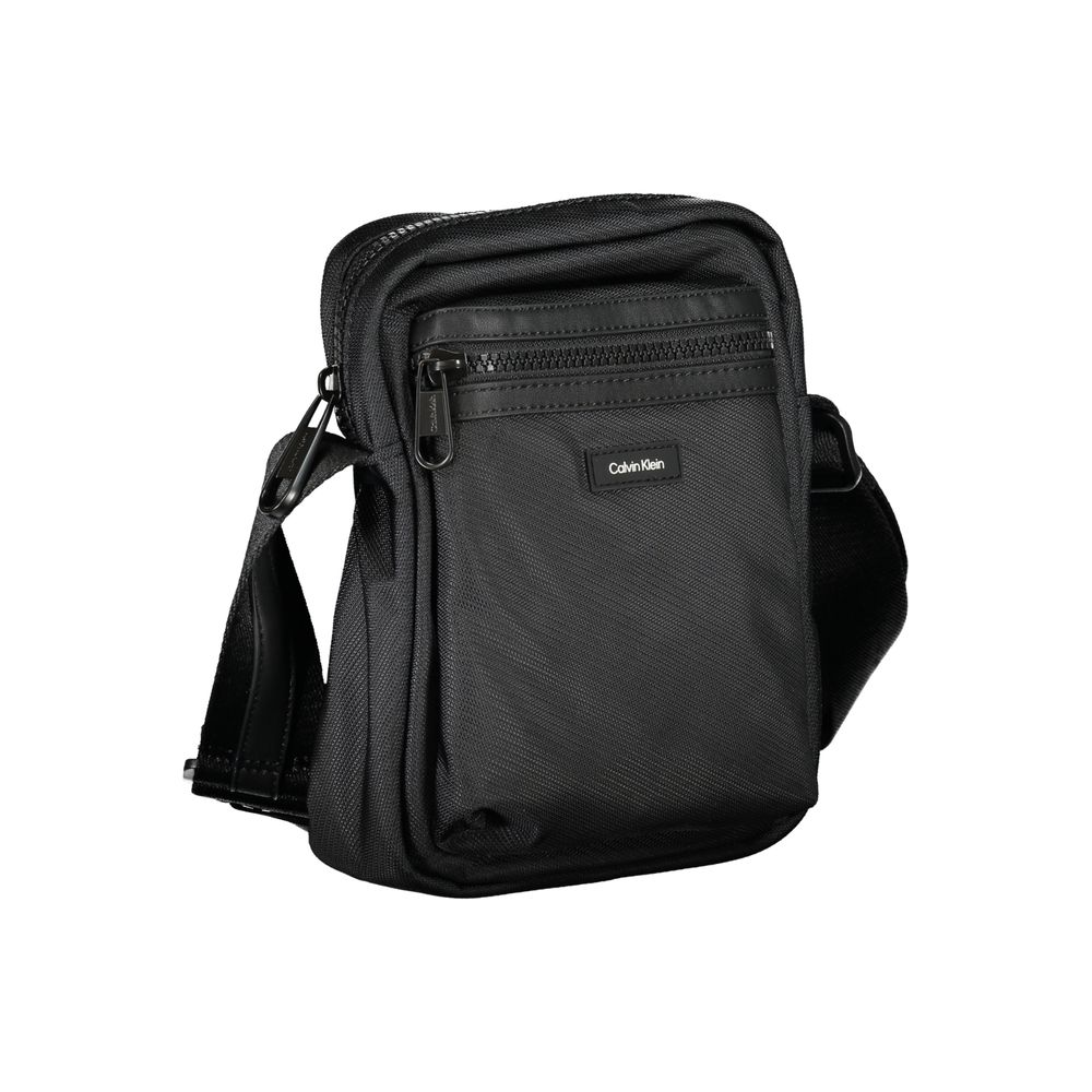 Calvin Klein Schwarze Schultertasche aus Polyester
