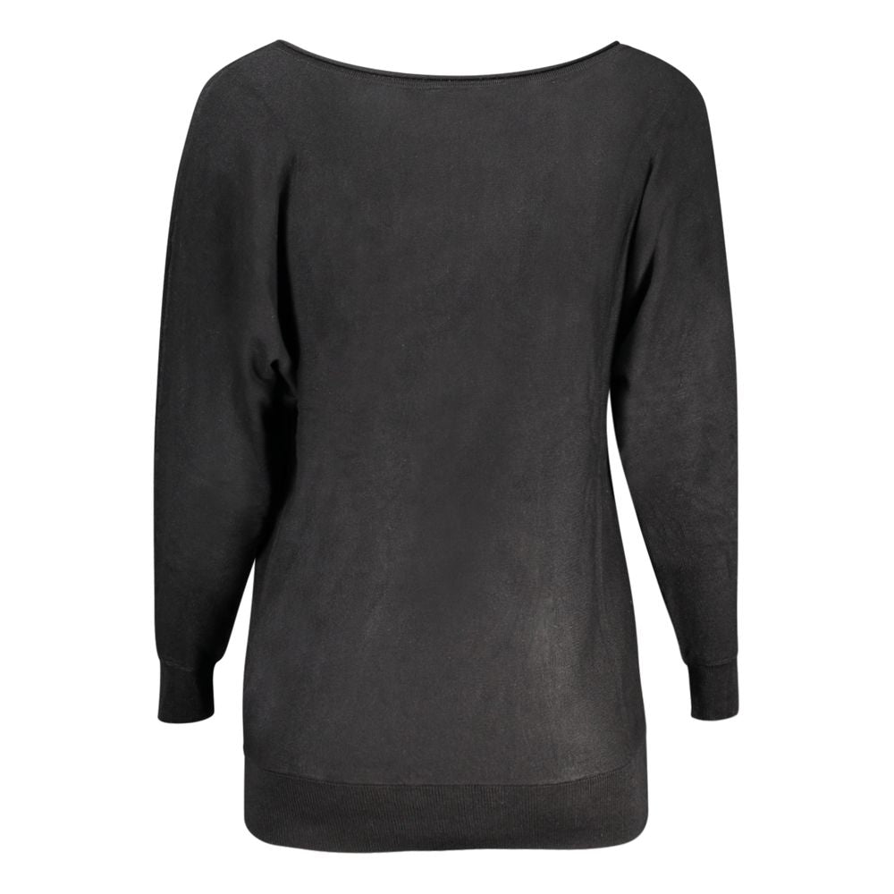 Guess Jeans Schwarzer Viskose-Pullover