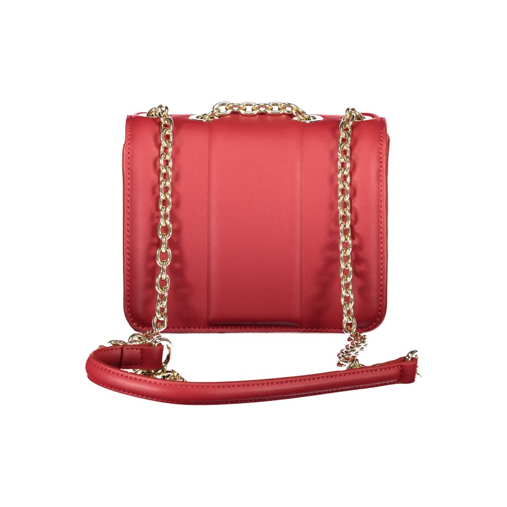 Mario Valentino Damenhandtasche aus rotem Polyurethan