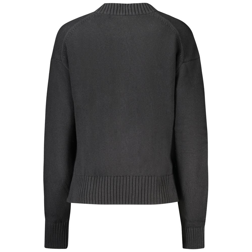 Calvin Klein Schwarzer Damen-Strickpullover aus Baumwolle
