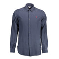 U.S. POLO ASSN. Herrenhemd aus blauer Baumwolle