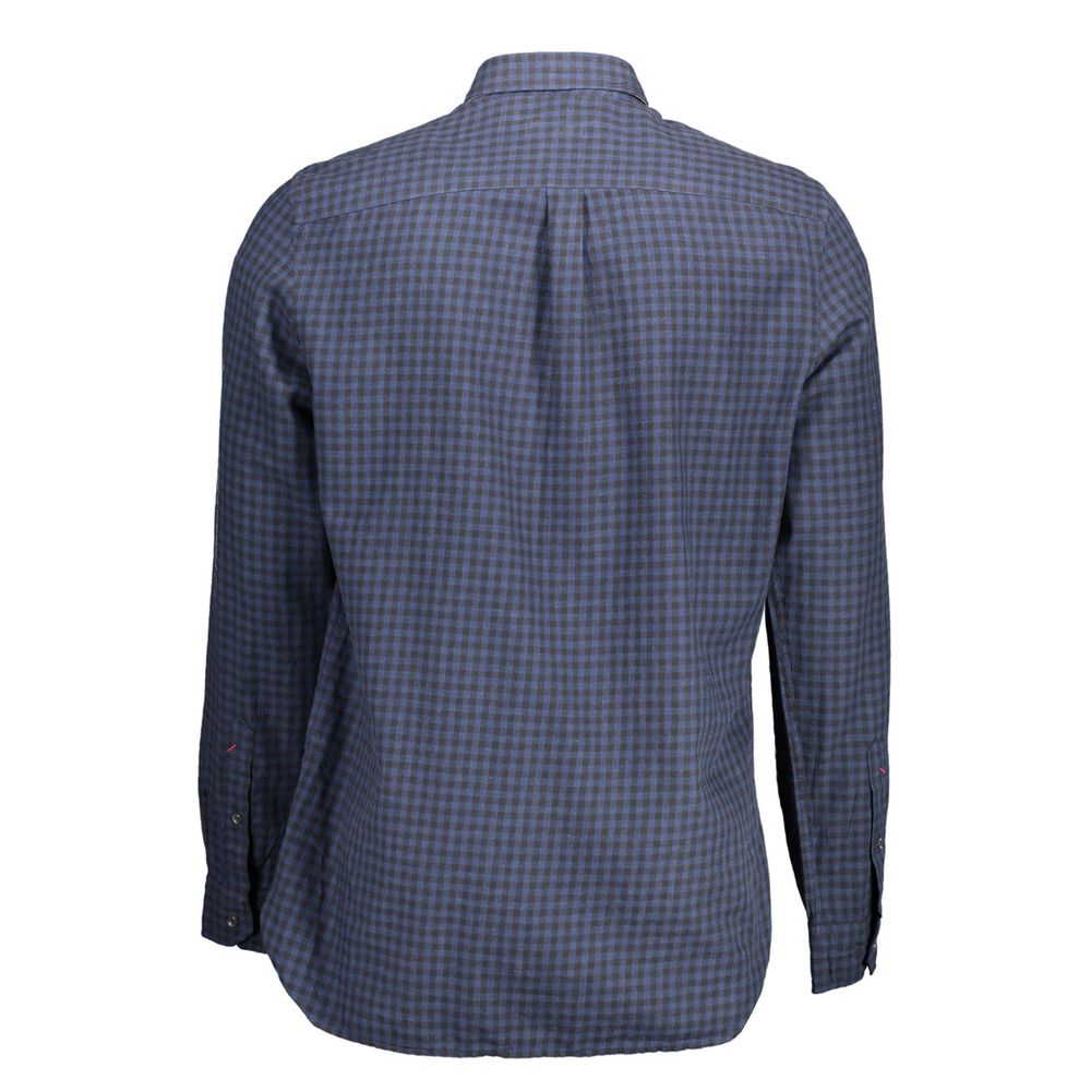 U.S. POLO ASSN. Herrenhemd aus blauer Baumwolle